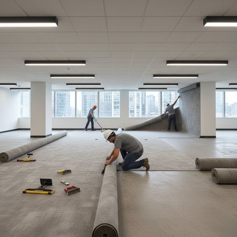 Sheet Flooring Installation