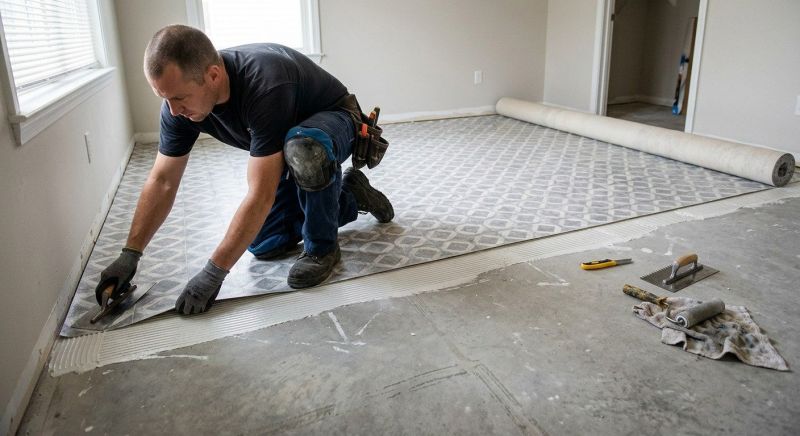Sheet Flooring Installation in Mckinney, TX