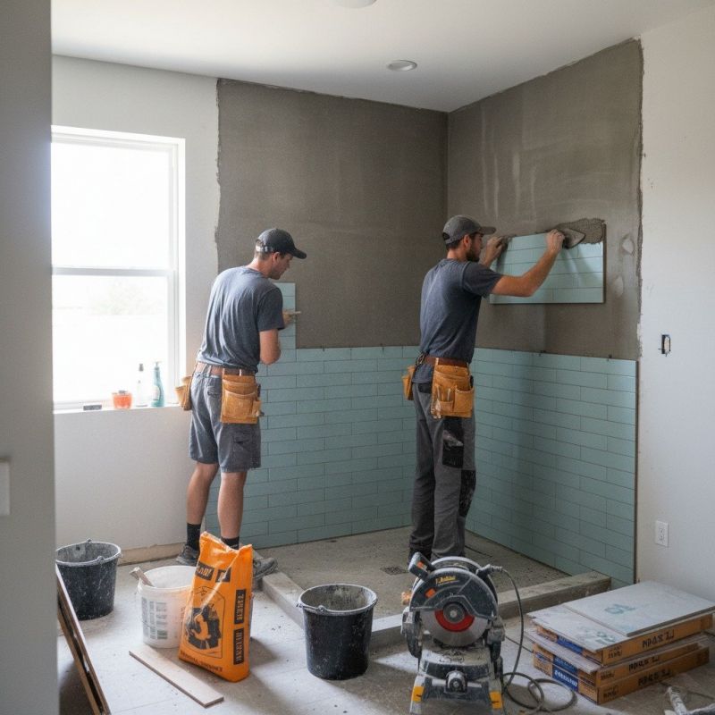 Tile Shower Floor Installation in Alpharetta, GA