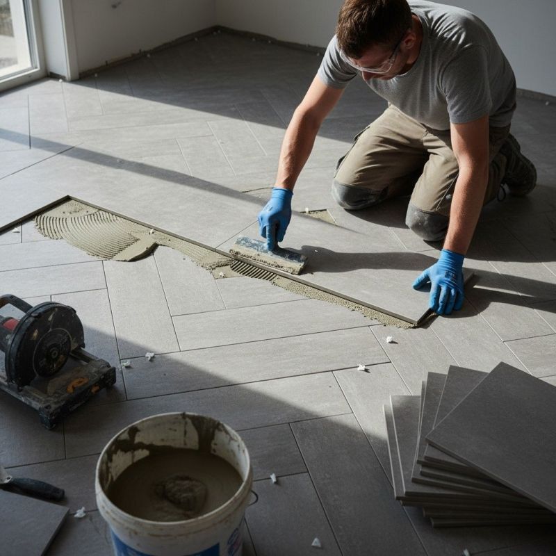 Travertine Floor Installation in Longmont, CO