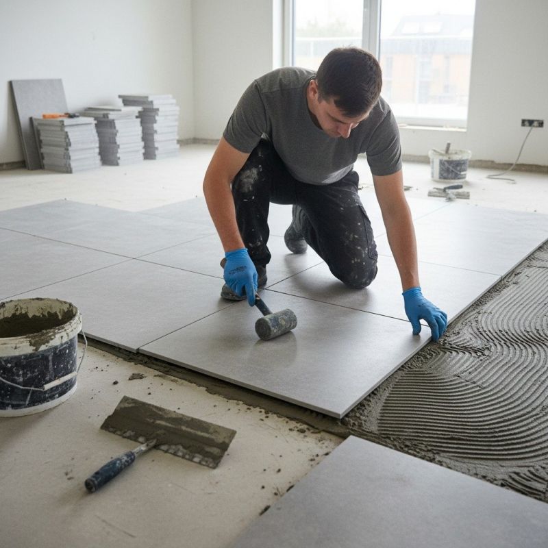 Mosaic Tile Floor Installation in Annapolis, MD